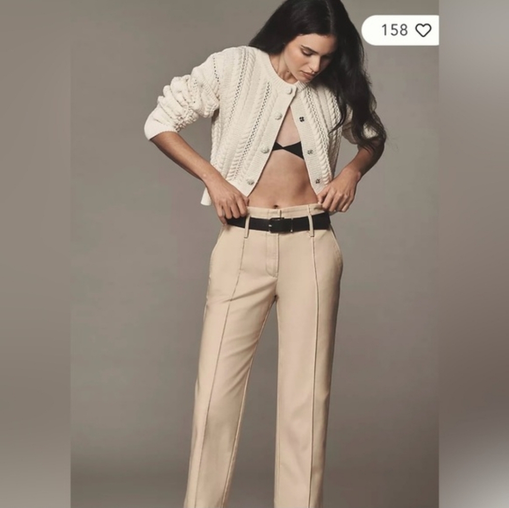 Anthropologie Maeve Clean 90s Chino Pant 10/12 Petite See Description NWTS